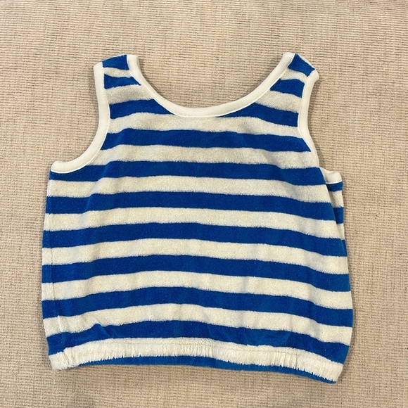 110 (5) Hanna Andersson Terry cloth tank and shorts - Picture 2 of 3